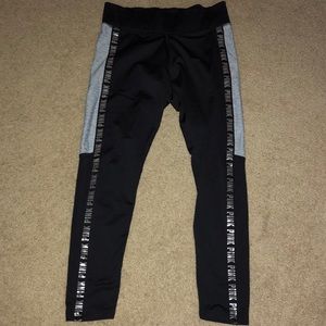 VS PINK black and gray leggings!!!!